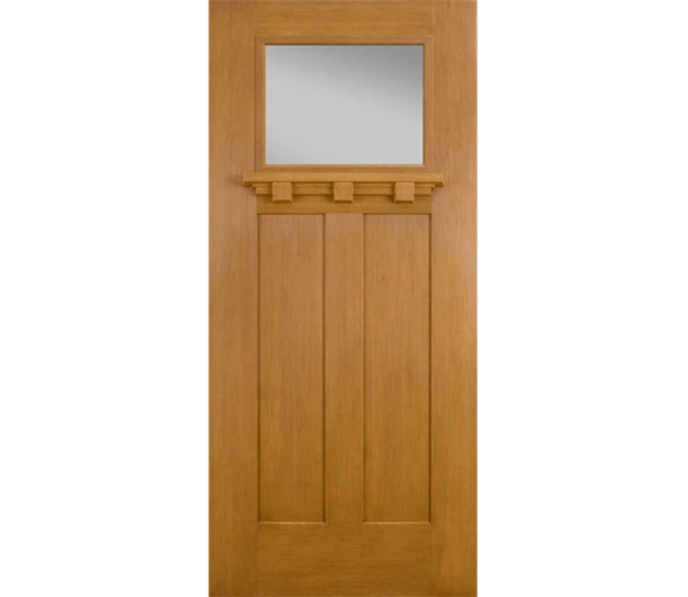 San Diego Craftsman Light Fiberglass Entry Door